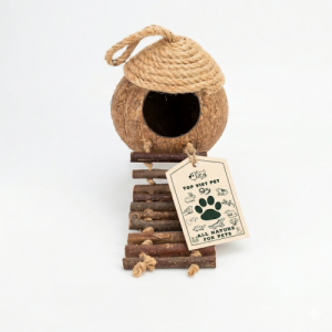Coconut Shell Bird's Nest With Ladder