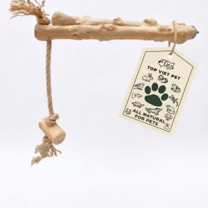 Coffee Bird Perches 2 Branch With Rope