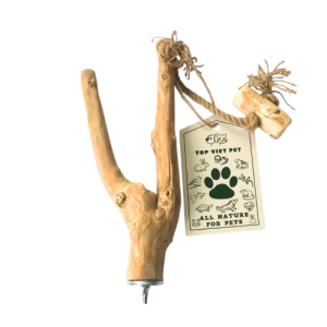 Coffee Bird Perches 2 Branch With Rope
