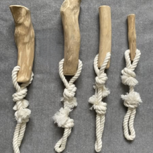  Coffee Wood Tug With Cotton Rope