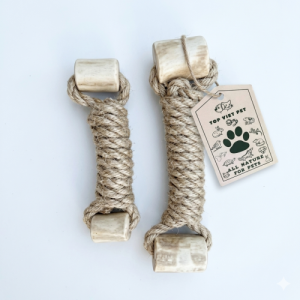 2 Way Coffee Wood Twister Rope Tug