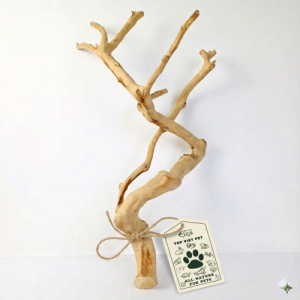Java Coffee Wood Bird Play Stand
